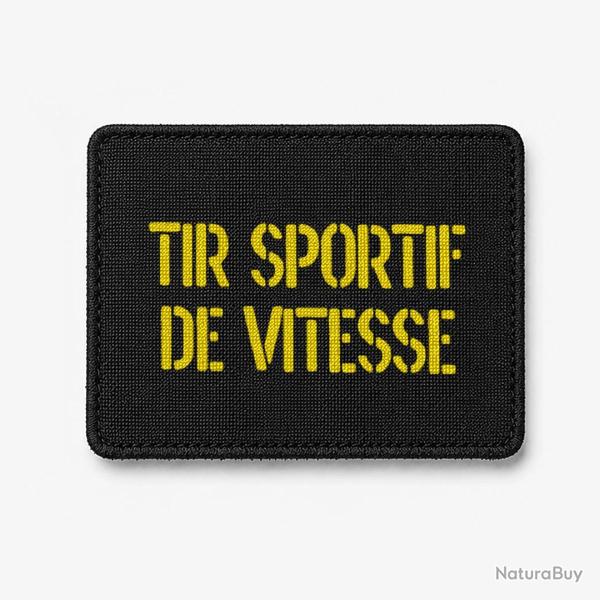 Patch Tir Sportif de Vitesse - Noir / Jaune