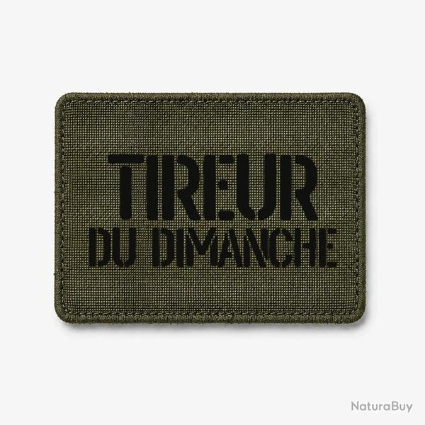 Patch Tireur du Dimanche - Olive / Noir