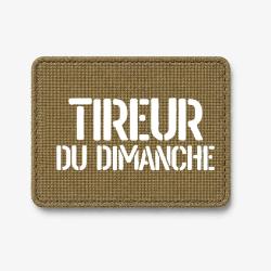 Patch Tireur du Dimanche - Coyote / Blanc