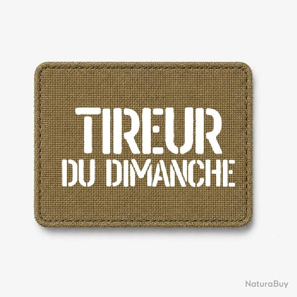 Patch Tireur du Dimanche - Coyote / Blanc