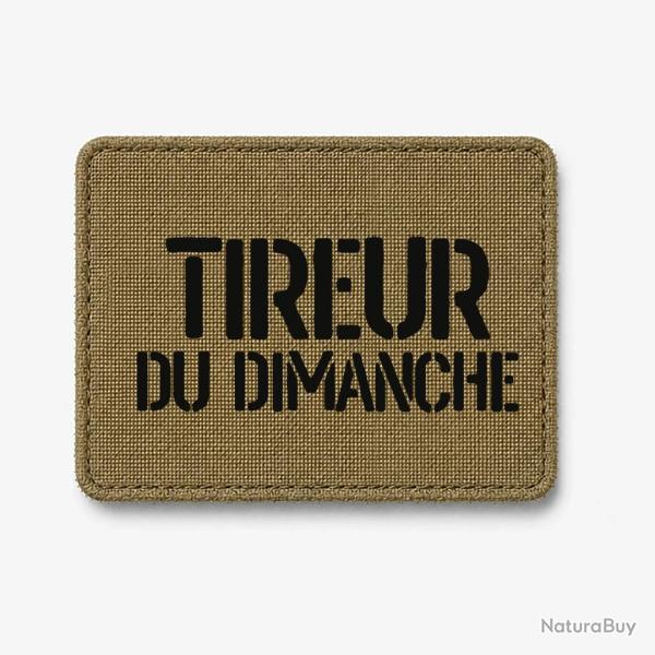 Patch Tireur du Dimanche - Coyote / Noir