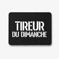 Patch Tireur du Dimanche - Noir / Blanc
