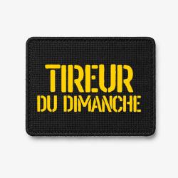 Patch Tireur du Dimanche - Noir / Jaune