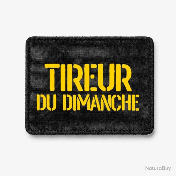 Patch Tireur du Dimanche - Noir / Jaune