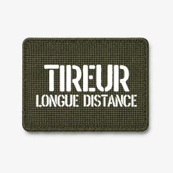 Patch Tireur Longue Distance - Olive / Blanc