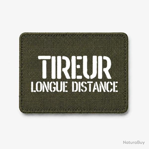Patch Tireur Longue Distance - Olive / Blanc