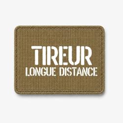 Patch Tireur Longue Distance - Coyote / Blanc