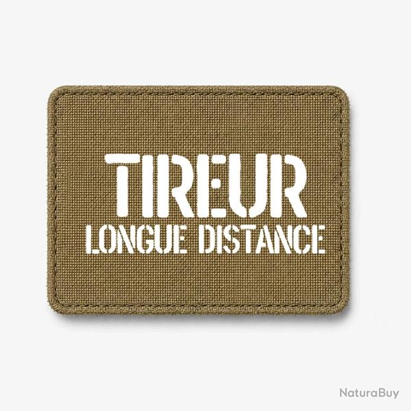 Patch Tireur Longue Distance - Coyote / Blanc