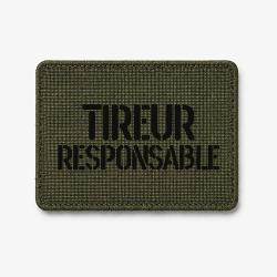 Patch TIREUR RESPONSABLE - Olive / Noir