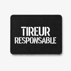 Patch TIREUR RESPONSABLE - Noir / Blanc