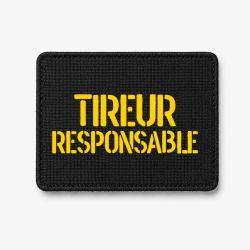 Patch TIREUR RESPONSABLE - Noir / Jaune