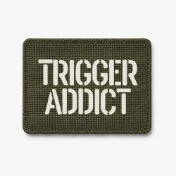 Patch Trigger Addict - Olive / Blanc