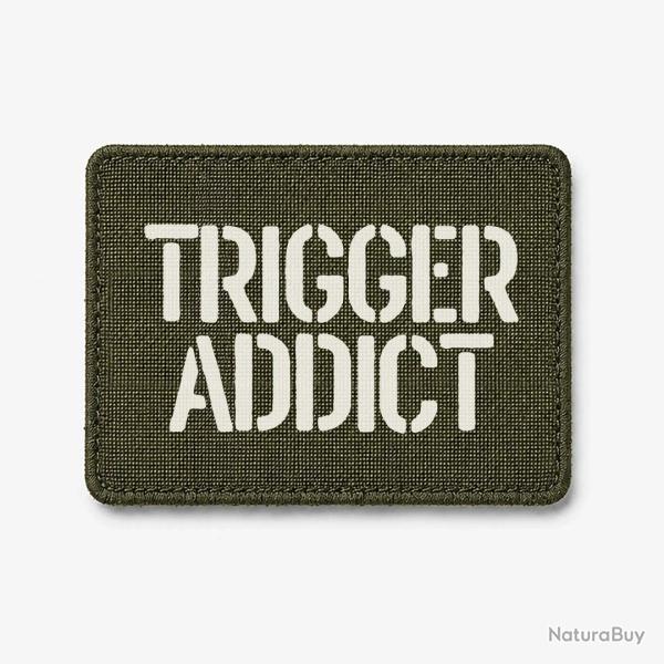 Patch Trigger Addict - Olive / Blanc