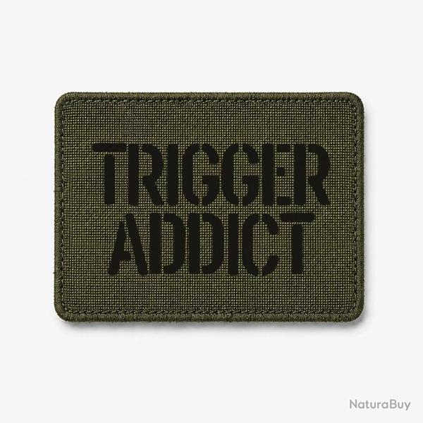 Patch Trigger Addict - Olive / Noir