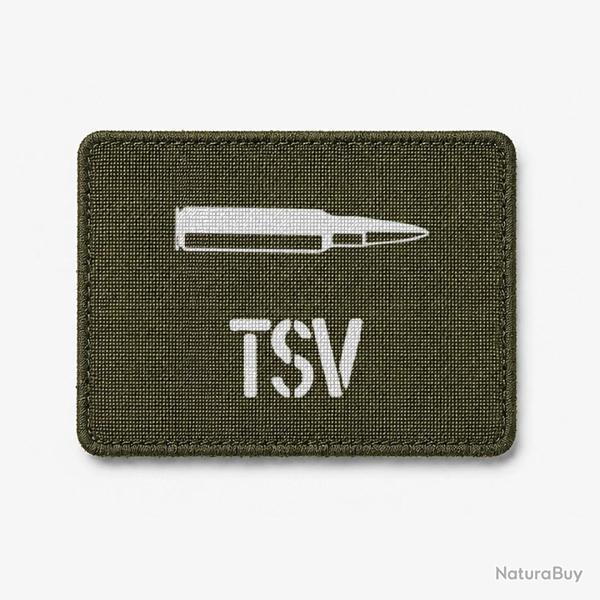 Patch TSV - Olive / Blanc