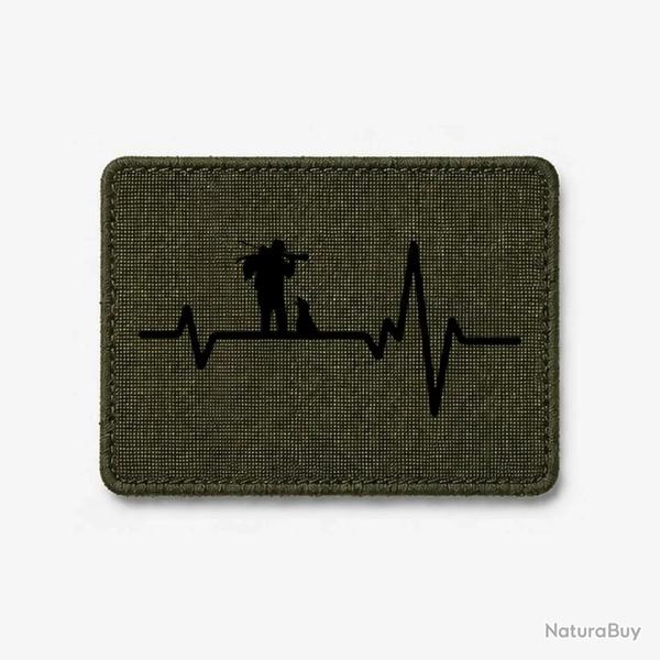 �cusson Chasse - Battement de coeur - Olive / Noir