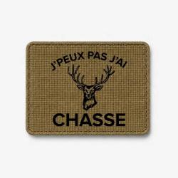 &Eacute;cusson Chasse - J'peux pas j'ai chasse - Cerf - Coyote / Noir