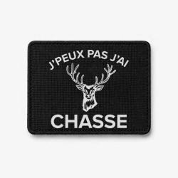 &Eacute;cusson Chasse - J'peux pas j'ai chasse - Cerf - Noir / Blanc