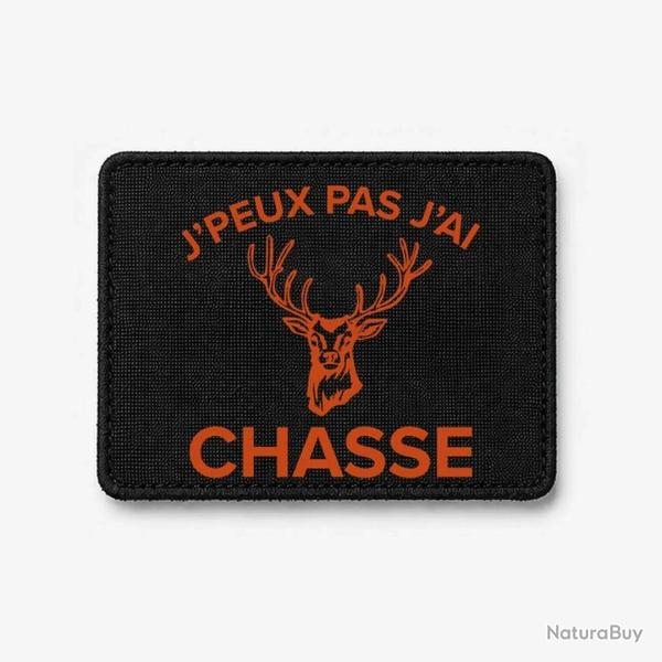 �cusson Chasse - J'peux pas j'ai chasse - Cerf - Noir / Orange