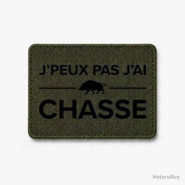 �cusson Chasse - Je peux pas j'ai chasse ! - Olive / Noir