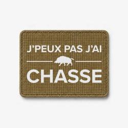 &Eacute;cusson Chasse - Je peux pas j'ai chasse ! - Coyote / Blanc