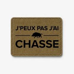 &Eacute;cusson Chasse - Je peux pas j'ai chasse ! - Coyote / Noir