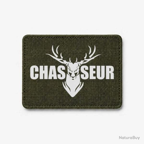 �cusson Chasse - T�te de Cerf - Olive / Blanc