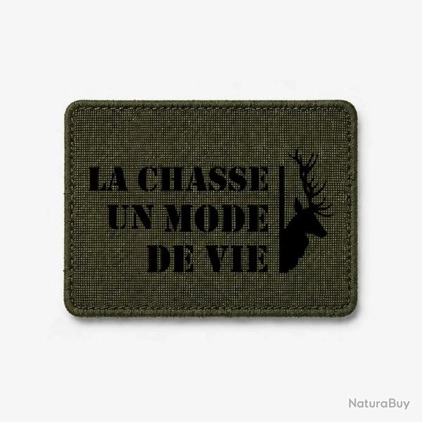 �cusson Chasse - Un mode de vie - Cerf - Olive / Noir