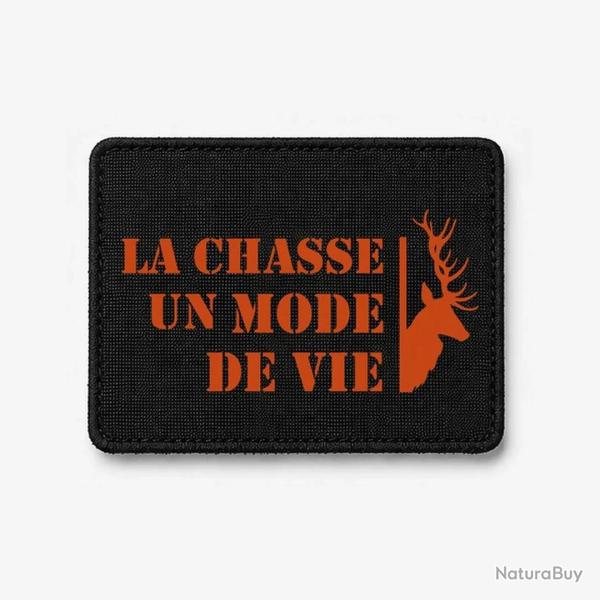 �cusson Chasse - Un mode de vie - Cerf - Noir / Orange