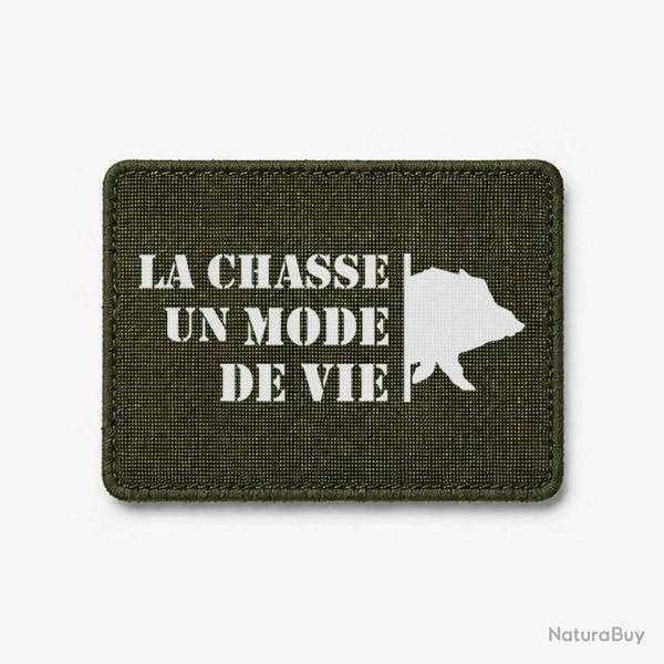 �cusson Chasse - Un mode de vie - Sanglier - Olive / Blanc