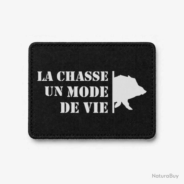 �cusson Chasse - Un mode de vie - Sanglier - Noir / Blanc