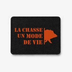 &Eacute;cusson Chasse - Un mode de vie - Sanglier - Noir / Orange