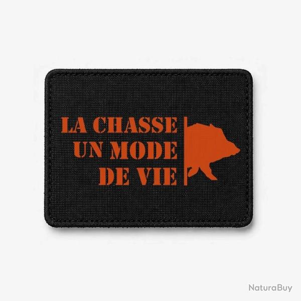 �cusson Chasse - Un mode de vie - Sanglier - Noir / Orange