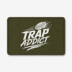 Patch Ball Trap - Accro au Trap - Passion plateaux - Olive / Blanc