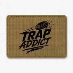 Patch Ball Trap - Accro au Trap - Passion plateaux - Coyote / Noir