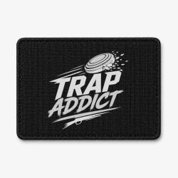 Patch Ball Trap - Accro au Trap - Passion plateaux - Noir / Blanc