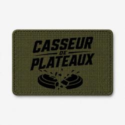 Patch Ball Trap - Casseur de plateaux - Impact explosif - Olive / Noir
