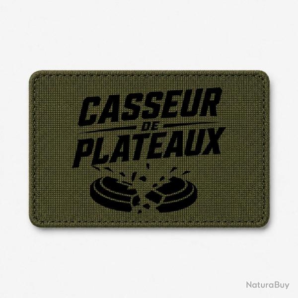 Patch Ball Trap - Casseur de plateaux - Impact explosif - Olive / Noir