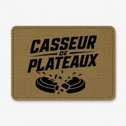 Patch Ball Trap - Casseur de plateaux - Impact explosif - Coyote / Noir