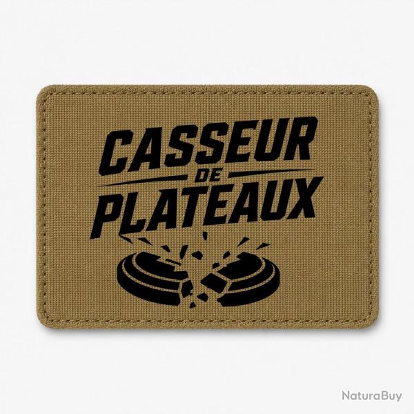 Patch Ball Trap - Casseur de plateaux - Impact explosif - Coyote / Noir