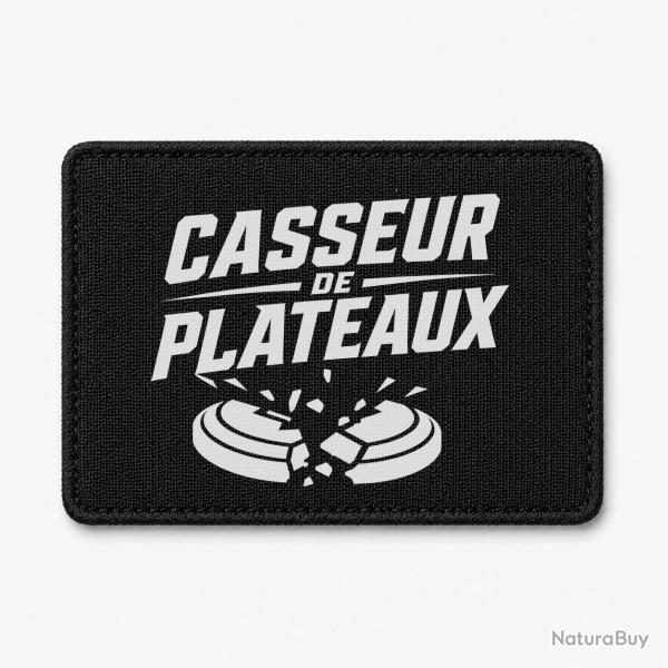 Patch Ball Trap - Casseur de plateaux - Impact explosif - Noir / Blanc