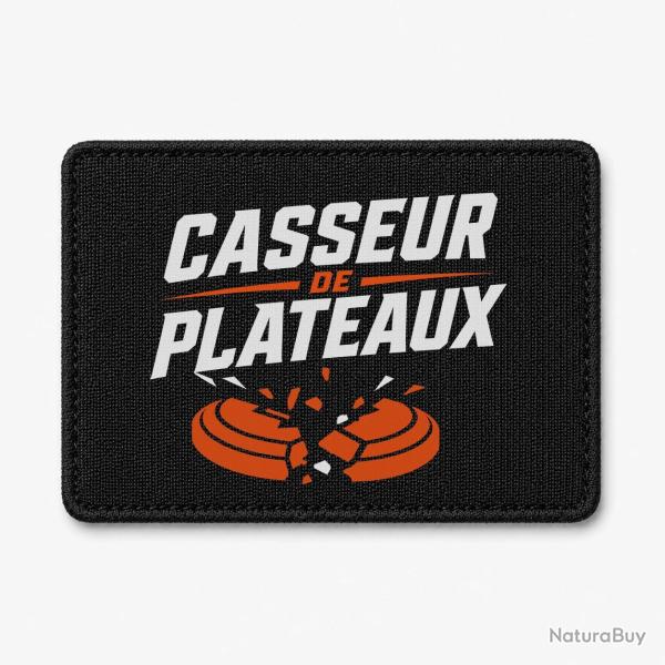 Patch Ball Trap - Casseur de plateaux - Impact explosif - Noir / Orange