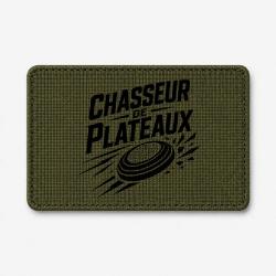 Patch Ball Trap - Chasseur de plateaux - &Eacute;cusson tireur - Olive / Noir