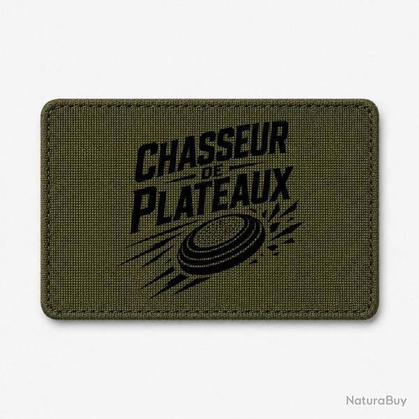 Patch Ball Trap - Chasseur de plateaux - �cusson tireur - Olive / Noir