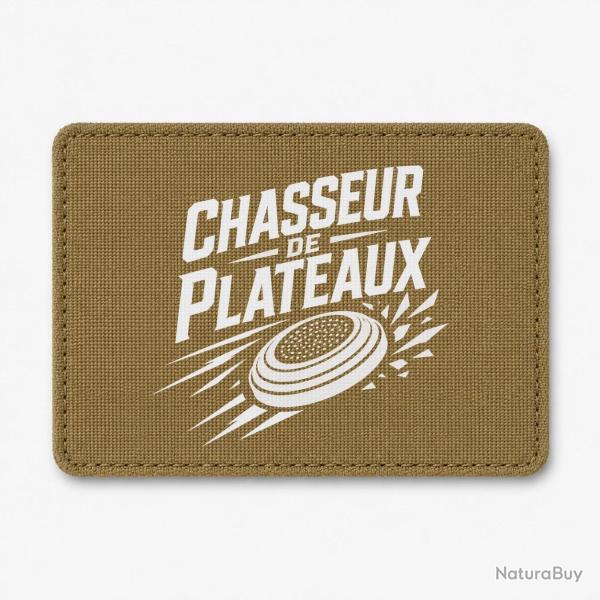 Patch Ball Trap - Chasseur de plateaux - �cusson tireur - Coyote / Blanc