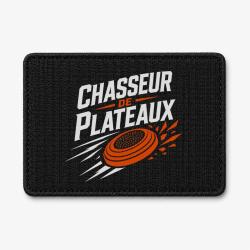 Patch Ball Trap - Chasseur de plateaux - &Eacute;cusson tireur - Noir / Orange