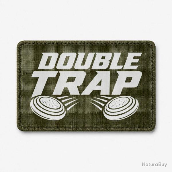 Patch Ball Trap - Double Trap - Deux plateaux - Olive / Blanc