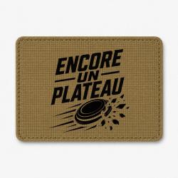 Patch Ball Trap - Encore un plateau - Slogan passion - Coyote / Noir