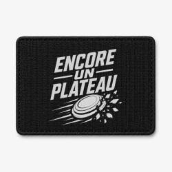Patch Ball Trap - Encore un plateau - Slogan passion - Noir / Blanc