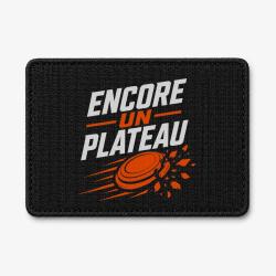 Patch Ball Trap - Encore un plateau - Slogan passion - Noir / Orange